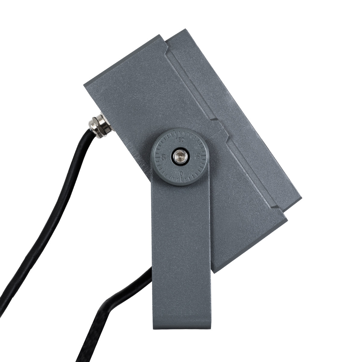 GloboStar® FLOOD-TINY 90370 Προβολέας Wall Washer για Φωτισμό Κτιρίων LED 27W 2295lm 3° DC 24V Αδιάβροχο IP65 L13.8 x W16.4 x H7cm RGBW DMX512 - Γκρι Ανθρακί - 3 Years Warranty - ledmania.gr