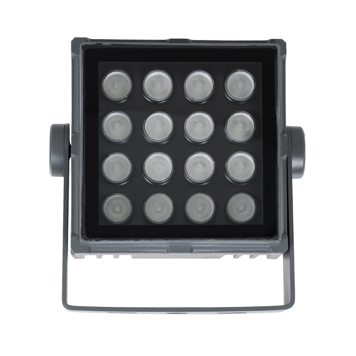 GloboStar® FLOOD-TINY 90370 Προβολέας Wall Washer για Φωτισμό Κτιρίων LED 27W 2295lm 3° DC 24V Αδιάβροχο IP65 L13.8 x W16.4 x H7cm RGBW DMX512 - Γκρι Ανθρακί - 3 Years Warranty - ledmania.gr