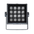 GloboStar® FLOOD-TINY 90370 Προβολέας Wall Washer για Φωτισμό Κτιρίων LED 27W 2295lm 3° DC 24V Αδιάβροχο IP65 L13.8 x W16.4 x H7cm RGBW DMX512 - Γκρι Ανθρακί - 3 Years Warranty - ledmania.gr