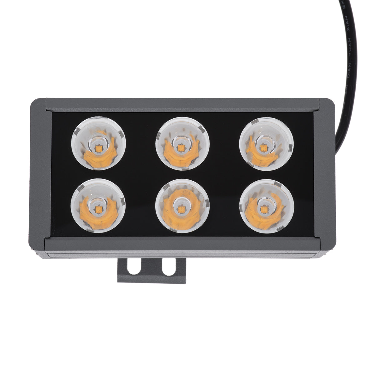 GloboStar® FLOOD-DANY 90374 Προβολέας Wall Washer για Φωτισμό Κτιρίων LED 24W 2040lm 5° DC 24V Αδιάβροχο IP65 L16 x W9.5 x H7.5cm Αρχιτεκτονικό Πορτοκαλί 2200K - Γκρι Ανθρακί - 3 Years Warranty - ledmania.gr