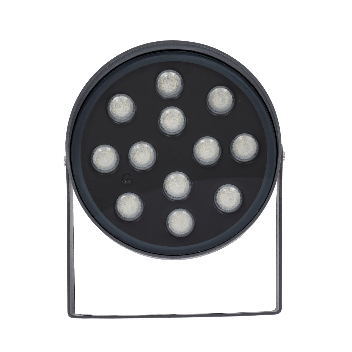 GloboStar® FLOOD-NIGMA 90396 Προβολέας Wall Washer για Φωτισμό Κτιρίων LED 24W 2040lm 30° DC 24V Αδιάβροχο IP65 L15 x W15 x H9.1cm RGBW DMX512 - Γκρι Ανθρακί - ledmania.gr