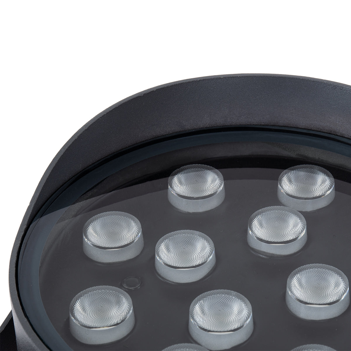 GloboStar® FLOOD-NIGMA 90396 Προβολέας Wall Washer για Φωτισμό Κτιρίων LED 24W 2040lm 30° DC 24V Αδιάβροχο IP65 L15 x W15 x H9.1cm RGBW DMX512 - Γκρι Ανθρακί - ledmania.gr