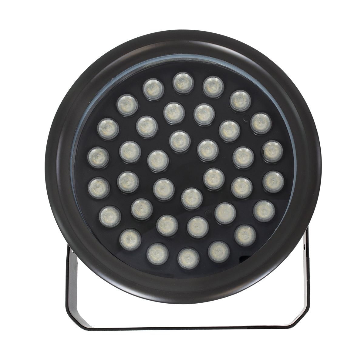 GloboStar® FLOOD-NIGMA 90400 Προβολέας Wall Washer για Φωτισμό Κτιρίων LED 72W 6120lm 30° AC 220-240V Αδιάβροχο IP65 L24.5 x W24.5 x H14.7cm RGBW DMX512 - Μαύρο - ledmania.gr