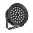 GloboStar® FLOOD-NIGMA 90400 Προβολέας Wall Washer για Φωτισμό Κτιρίων LED 72W 6120lm 30° AC 220-240V Αδιάβροχο IP65 L24.5 x W24.5 x H14.7cm RGBW DMX512 - Μαύρο - ledmania.gr