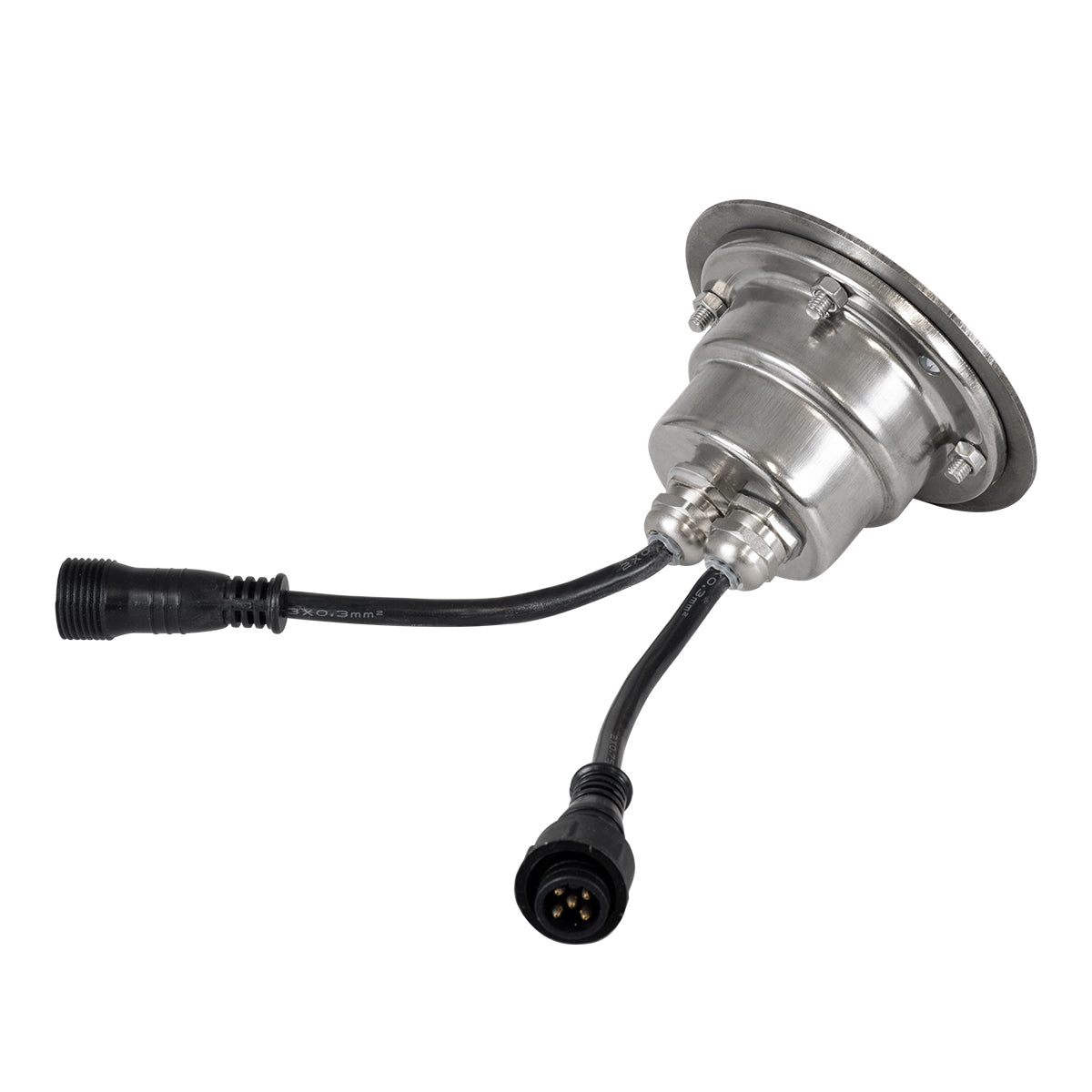 GloboStar® UNDERWATER-GUNE 90406 Υποβρύχιο Χωνευτό Φωτιστικό Σποτ Ειδικό για Σιντριβάνια LED 12W 1020lm 60° DC 24V Αδιάβροχο IP68 Φ10 x Υ7.5cm RGBW DMX512 - Ανοξείδωτο Ατσάλι - 3 Years Warranty - ledmania.gr