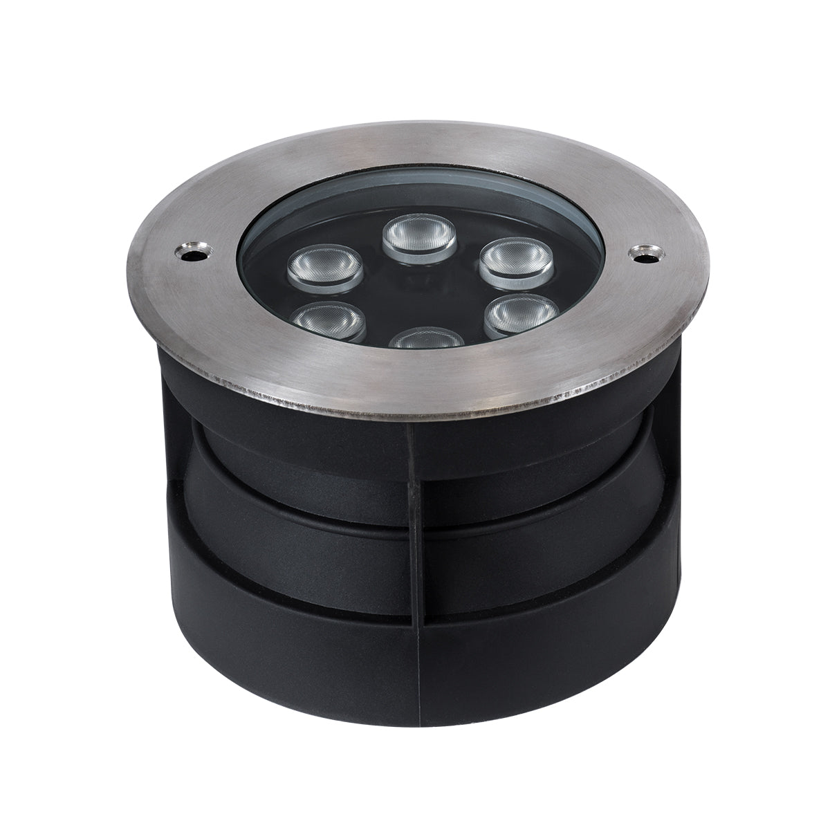 GloboStar® UNDERWATER-YUNI 90419 Υποβρύχιο Χωνευτό Φωτιστικό Σποτ Ειδικό για Σιντριβάνια LED 6W 510lm 30° DC 24V Αδιάβροχο IP68 Φ15 x Υ10cm RGBW DMX512 - Ανοξείδωτο Ατσάλι - 3 Years Warranty - ledmania.gr