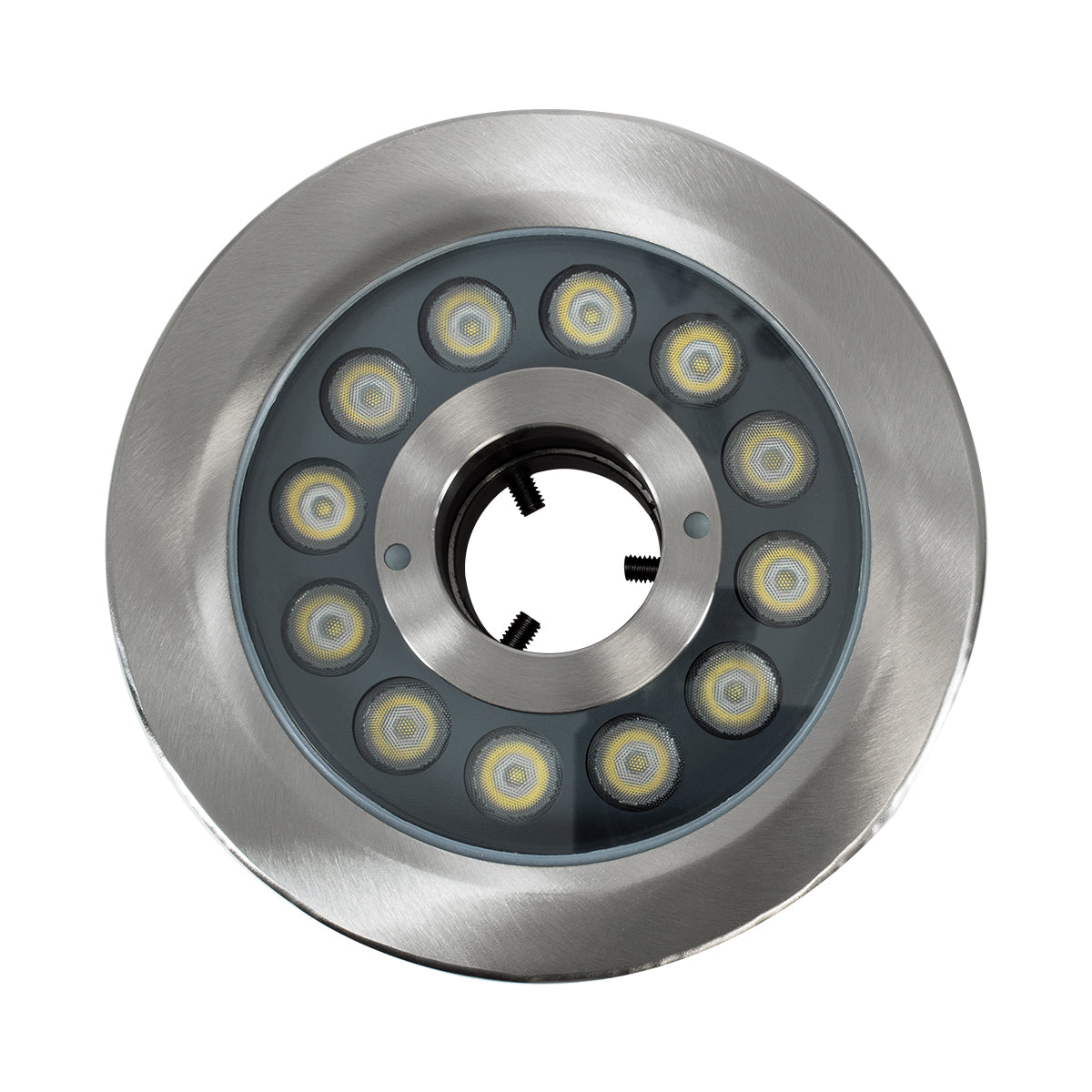 GloboStar® UNDERWATER-DENIS 90436 Υποβρύχιο Χωνευτό Φωτιστικό Σποτ Ειδικό για Σιντριβάνια - Πισίνες - Τζακούζι LED 9W 900lm 30° DC 24V Αδιάβροχο IP68 Φ16.7 x Υ7.5cm Ψυχρό Λευκό 6000K - Ανοξείδωτο Ατσάλι SS304 - 3 Years Warranty - ledmania.gr
