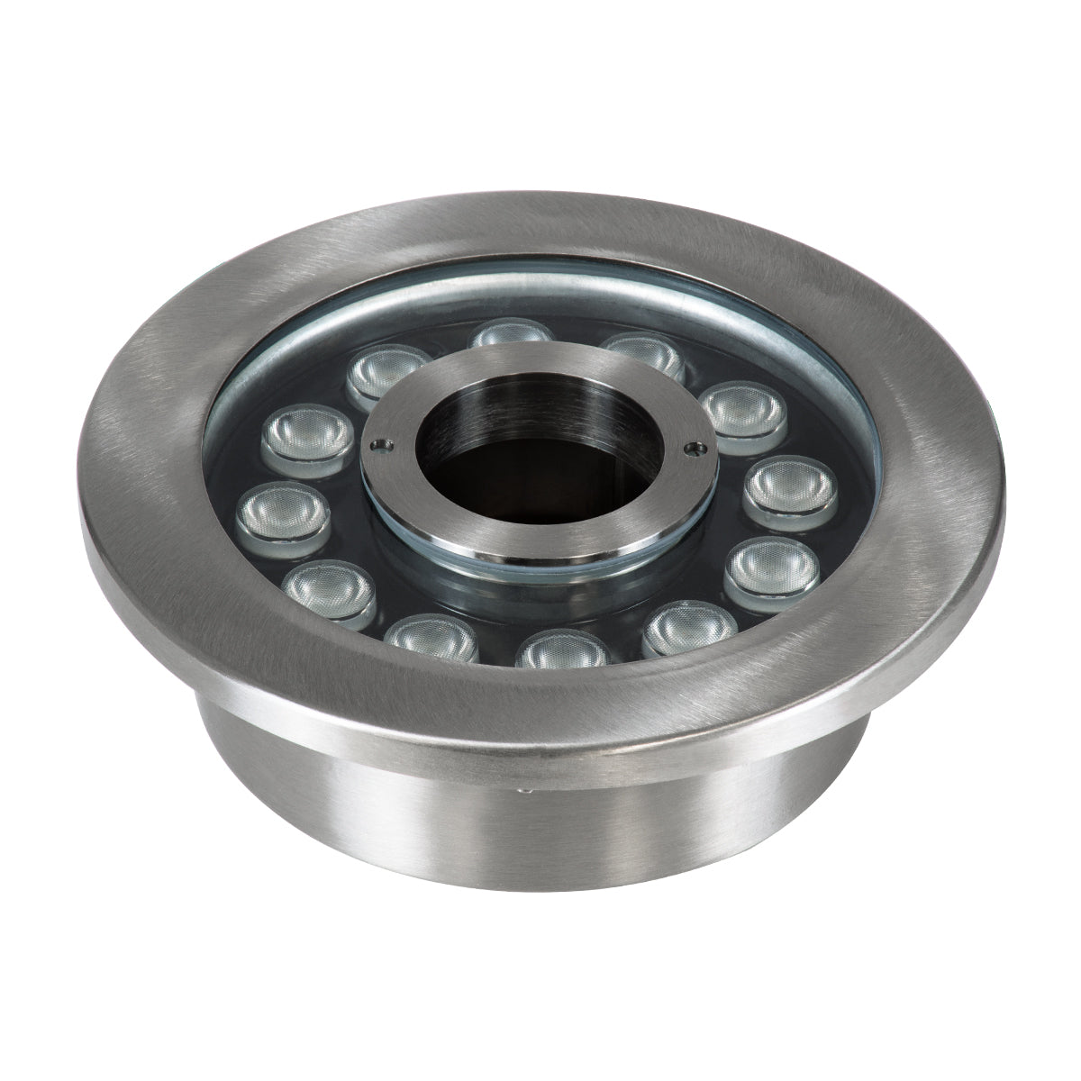GloboStar® UNDERWATER-DENIS 90440 Υποβρύχιο Χωνευτό Φωτιστικό Σποτ Ειδικό για Σιντριβάνια - Πισίνες - Τζακούζι LED 12W 1020lm 30° DC 24V Αδιάβροχο IP68 Φ19.5 x Υ7.5cm RGBW DMX512 - Ανοξείδωτο Ατσάλι SS304 - 3 Years Warranty - ledmania.gr