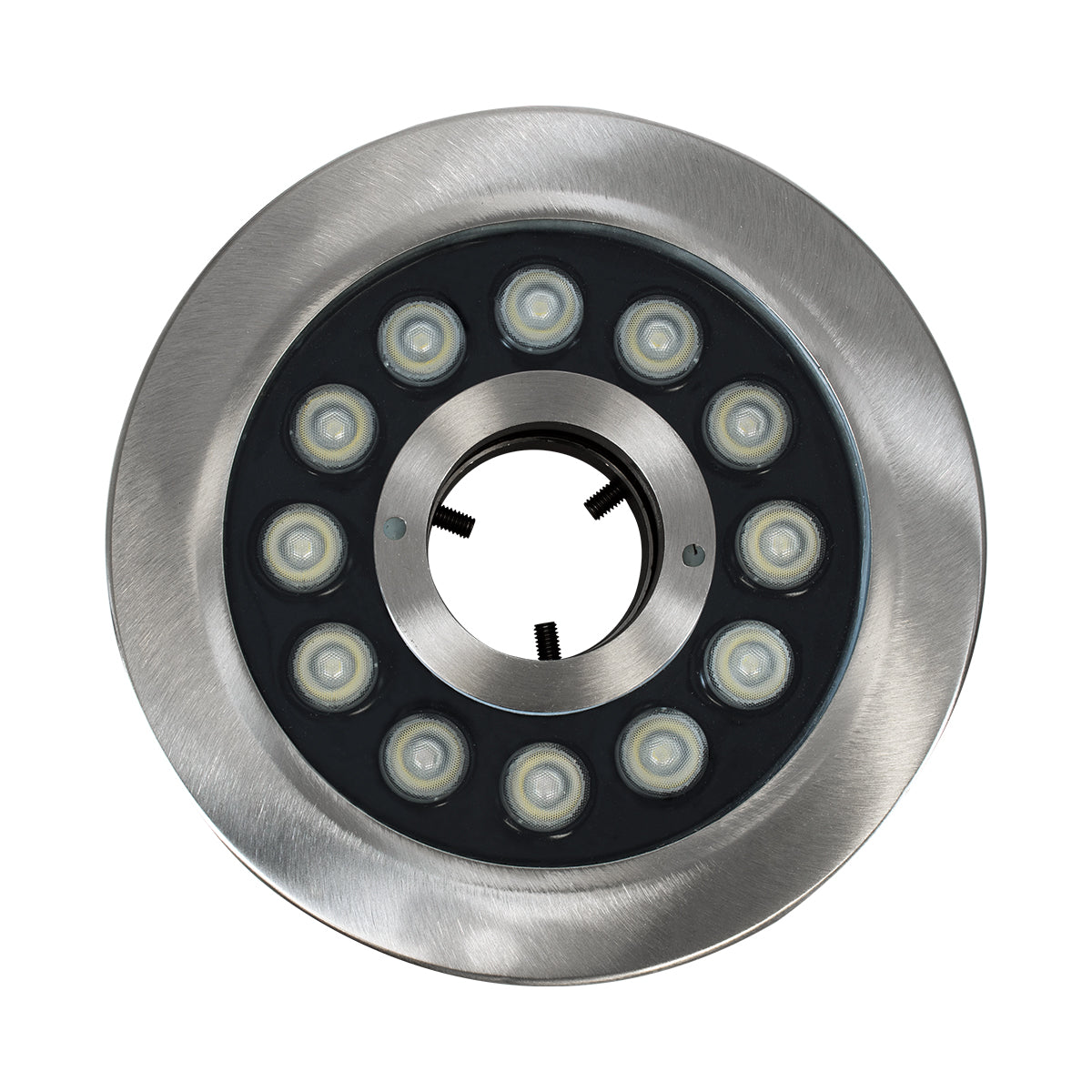GloboStar® UNDERWATER-DENIS 90440 Υποβρύχιο Χωνευτό Φωτιστικό Σποτ Ειδικό για Σιντριβάνια - Πισίνες - Τζακούζι LED 12W 1020lm 30° DC 24V Αδιάβροχο IP68 Φ19.5 x Υ7.5cm RGBW DMX512 - Ανοξείδωτο Ατσάλι SS304 - 3 Years Warranty - ledmania.gr