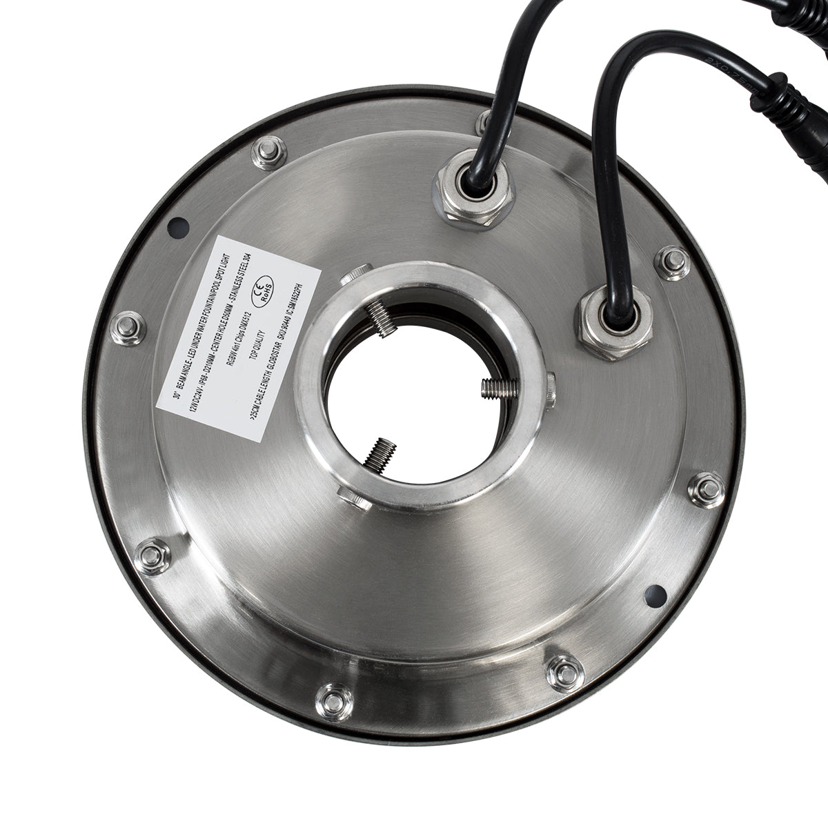 GloboStar® UNDERWATER-DENIS 90440 Υποβρύχιο Χωνευτό Φωτιστικό Σποτ Ειδικό για Σιντριβάνια - Πισίνες - Τζακούζι LED 12W 1020lm 30° DC 24V Αδιάβροχο IP68 Φ19.5 x Υ7.5cm RGBW DMX512 - Ανοξείδωτο Ατσάλι SS304 - 3 Years Warranty - ledmania.gr