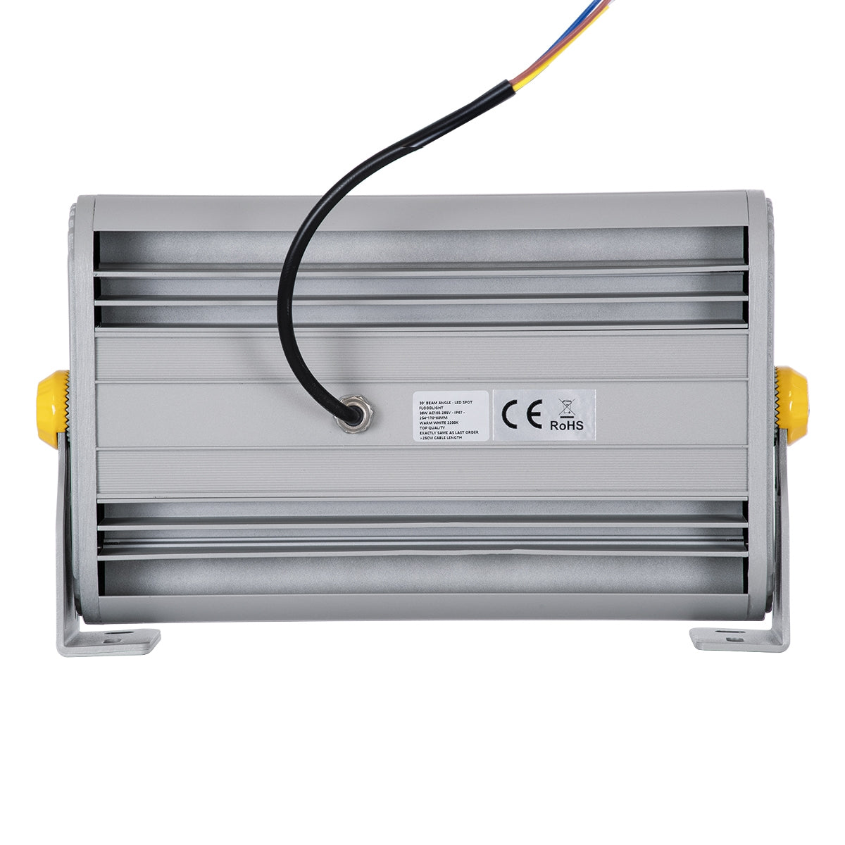 GloboStar® FLOOD-HENA 90445 Προβολέας Wall Washer για Φωτισμό Κτιρίων LED 36W 3060lm 30° AC 220-240V Αδιάβροχο IP67 Μ30 x Π6 x Υ17cm Αρχιτεκτονικό Πορτοκαλί 2200K - Ασημί - ledmania.gr