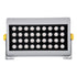 GloboStar® FLOOD-HENA 90445 Προβολέας Wall Washer για Φωτισμό Κτιρίων LED 36W 3060lm 30° AC 220-240V Αδιάβροχο IP67 Μ30 x Π6 x Υ17cm Αρχιτεκτονικό Πορτοκαλί 2200K - Ασημί - ledmania.gr