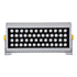 GloboStar® FLOOD-HENA 90446 Προβολέας Wall Washer για Φωτισμό Κτιρίων LED 48W 4080lm 30° AC 220-240V Αδιάβροχο IP67 Μ39 x Π6 x Υ17cm Αρχιτεκτονικό Πορτοκαλί 2200K - Ασημί - ledmania.gr