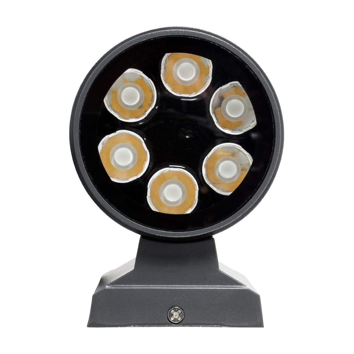 GloboStar® WALLLIGHT-SONA 90481 Φωτιστικό Τοίχου - Απλίκα Point Light LED 12W 1080lm 5° DC 24V Αδιάβροχο IP67 Μ9.5 x Π13 x Υ11cm Θερμό Λευκό 2700K - Γκρι Ανθρακί - 3 Years Warranty - ledmania.gr