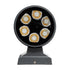 GloboStar® WALLLIGHT-SONA 90481 Φωτιστικό Τοίχου - Απλίκα Point Light LED 12W 1080lm 5° DC 24V Αδιάβροχο IP67 Μ9.5 x Π13 x Υ11cm Θερμό Λευκό 2700K - Γκρι Ανθρακί - 3 Years Warranty - ledmania.gr