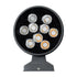 GloboStar® WALLLIGHT-GONA 90483 Φωτιστικό Τοίχου - Απλίκα Point Light LED 24W 2160lm 5° DC 24V Αδιάβροχο IP67 Μ13 x Π16.5 x Υ5cm Θερμό Λευκό 2700K - Γκρι Ανθρακί - 3 Years Warranty - ledmania.gr