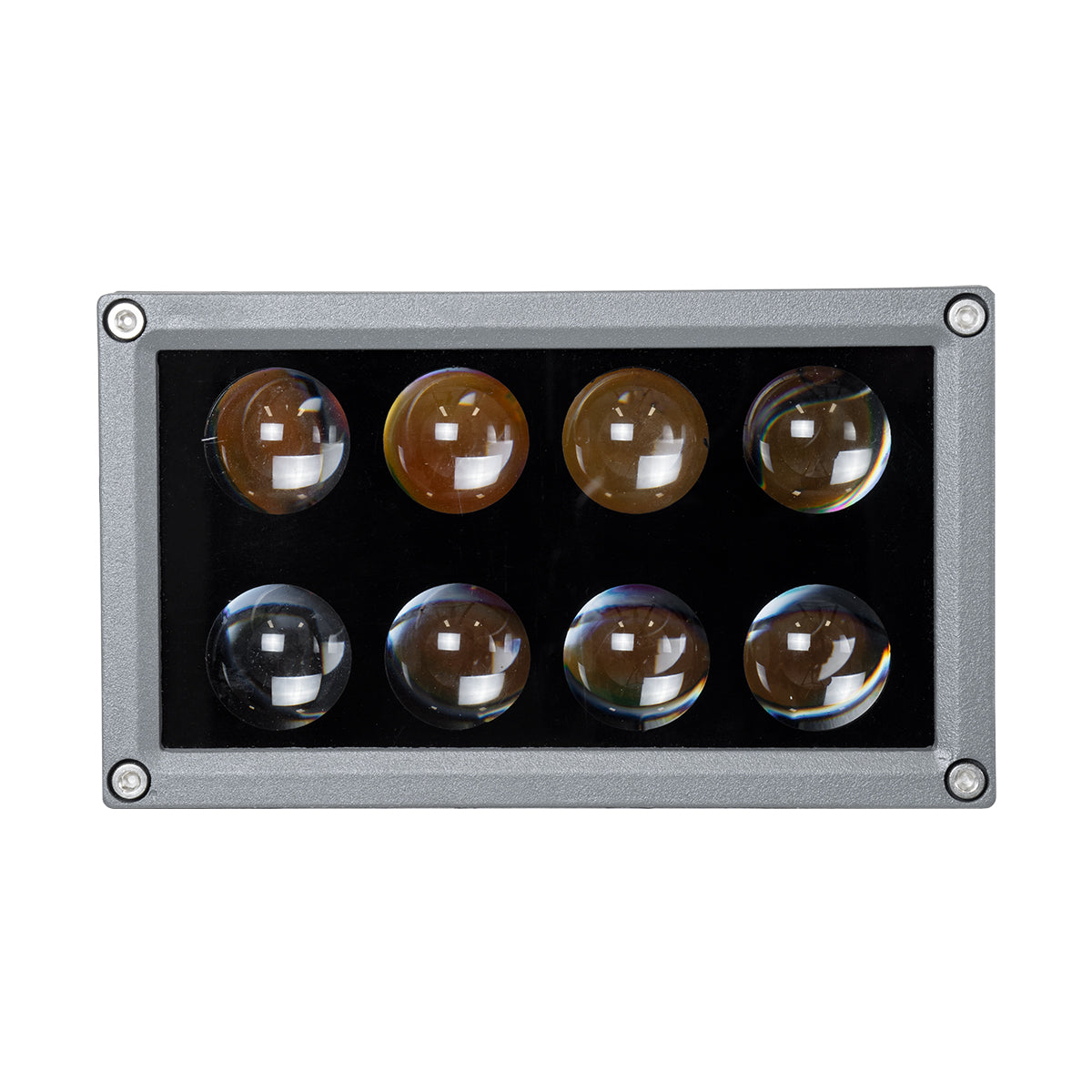 GloboStar® FLOOD-DENA 90485 Επιτοίχιος Προβολέας Wall Washer για Φωτισμό Κτιρίων - Απλίκα & Δαπέδου LED 16W 1440lm 5° DC 24V Αδιάβροχο IP67 Μ15.5 x Π13 x Υ9.1cm Θερμό Λευκό 2700K - Γκρι Ανθρακί - 3 Years Warranty - ledmania.gr