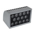 GloboStar® FLOOD-DENA 90487 Επιτοίχιος Προβολέας Wall Washer για Φωτισμό Κτιρίων - Απλίκα & Δαπέδου LED 30W 2700lm 5° DC 24V Αδιάβροχο IP67 Μ18.5 x Π13 x Υ12cm Θερμό Λευκό 2700K - Γκρι Ανθρακί - 3 Years Warranty - ledmania.gr