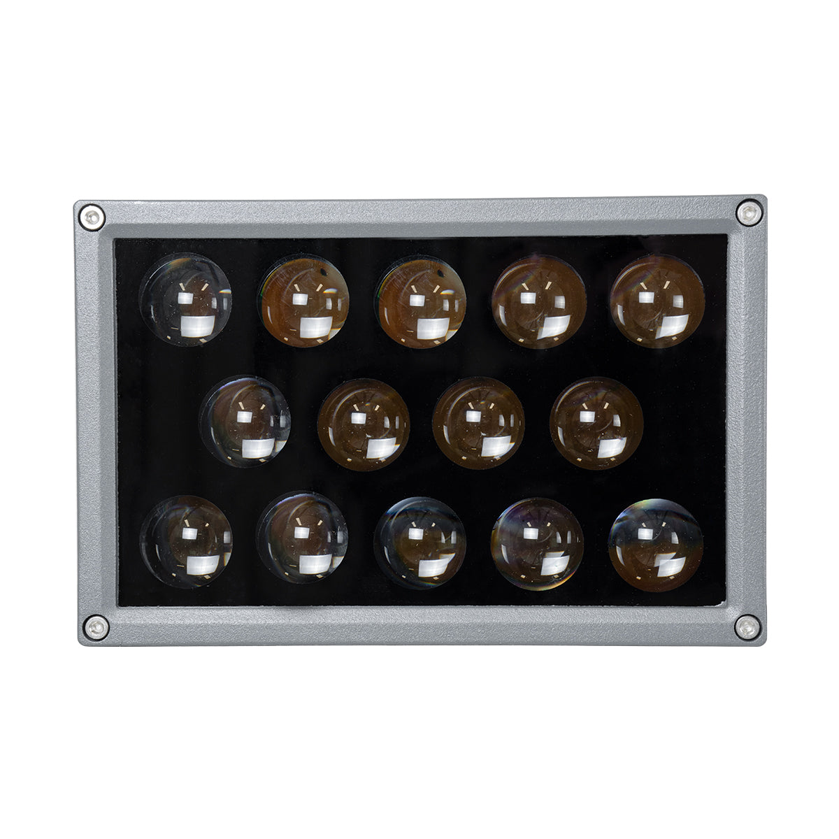 GloboStar® FLOOD-DENA 90487 Επιτοίχιος Προβολέας Wall Washer για Φωτισμό Κτιρίων - Απλίκα & Δαπέδου LED 30W 2700lm 5° DC 24V Αδιάβροχο IP67 Μ18.5 x Π13 x Υ12cm Θερμό Λευκό 2700K - Γκρι Ανθρακί - 3 Years Warranty - ledmania.gr