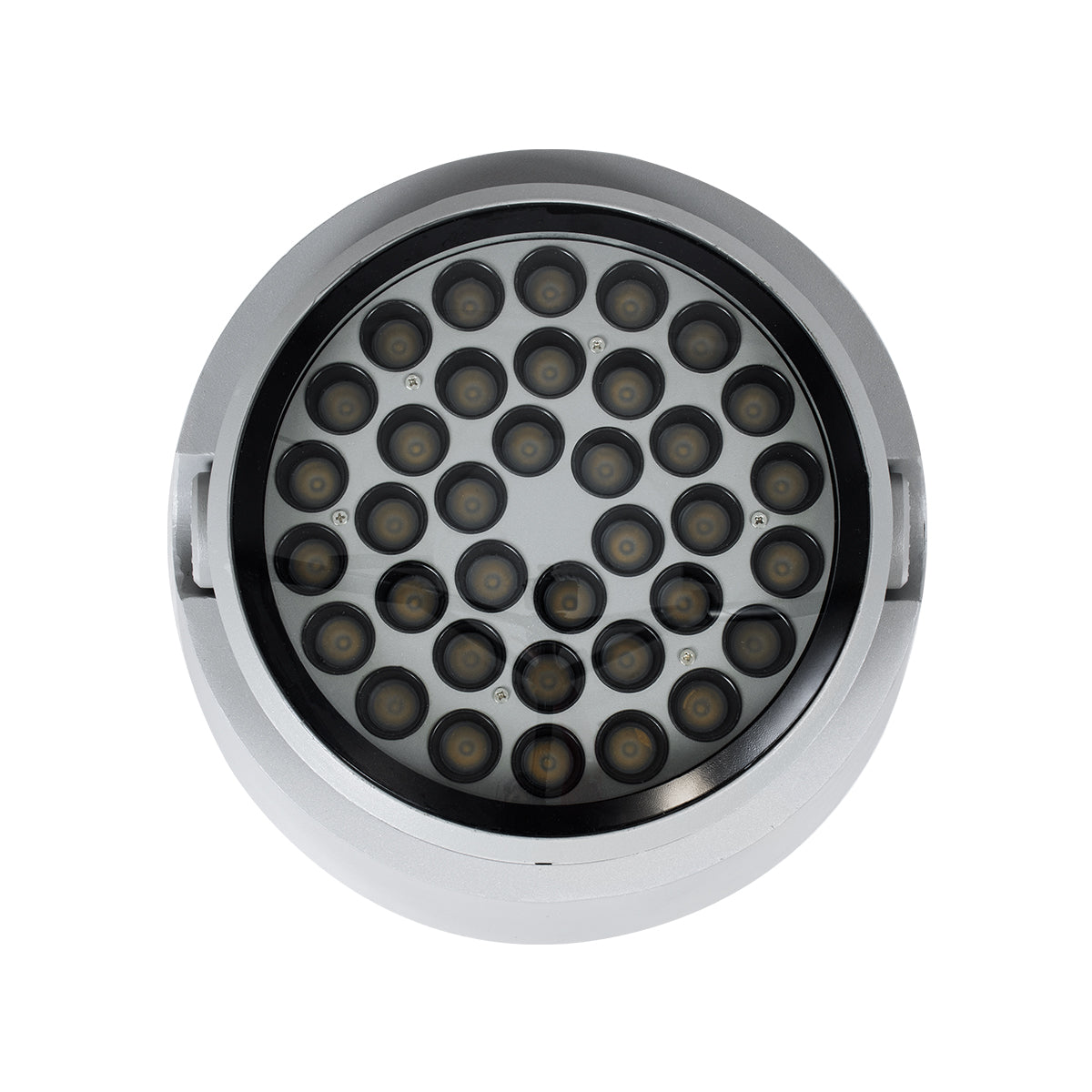 GloboStar® FLOOD-RANA 90491 Κινούμενος Προβολέας - Σποτ Φωτισμού Wall Washer για Φωτισμό Κτιρίων LED 60W 5400lm 5° DC 24V Αδιάβροχο IP67 Φ30 x Υ21cm Θερμό Λευκό 2700K - Γκρι - 3 Years Warranty - ledmania.gr