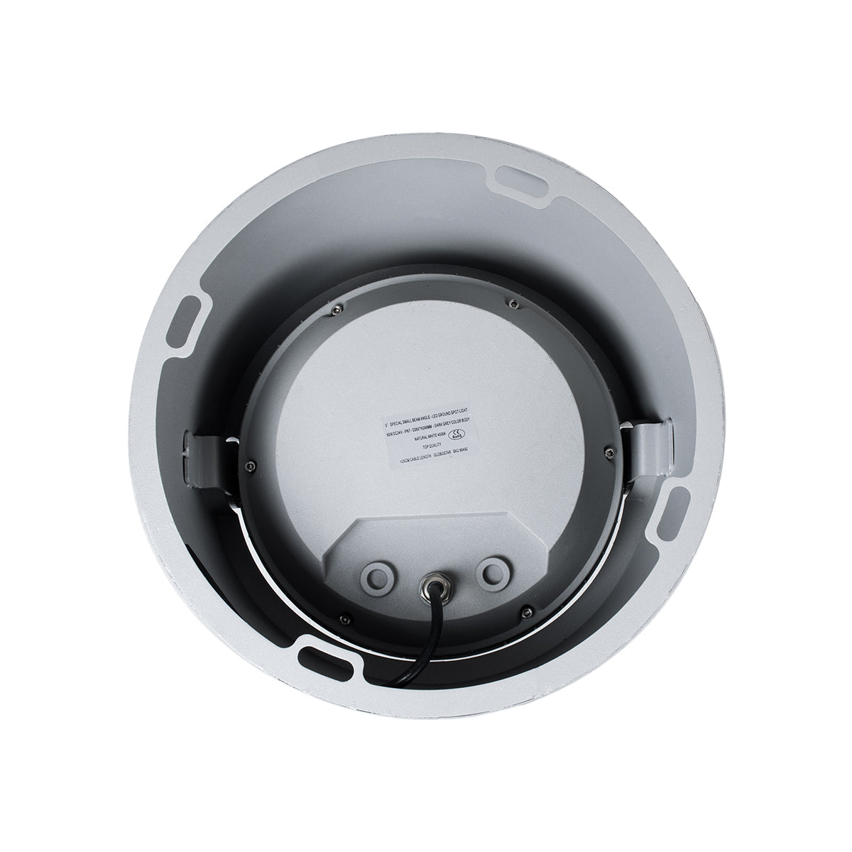 GloboStar® FLOOD-RANA 90492 Κινούμενος Προβολέας - Σποτ Φωτισμού Wall Washer για Φωτισμό Κτιρίων LED 60W 5700lm 5° DC 24V Αδιάβροχο IP67 Φ30 x Υ21cm Φυσικό Λευκό 4500K - Γκρι - 3 Years Warranty - ledmania.gr