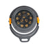 GloboStar® FLOOD-SIMA 90493 Κινούμενος Προβολέας - Σποτ Φωτισμού Wall Washer με Αντιθαμβωτική Γρίλια για Φωτισμό Κτιρίων LED 24W 2160lm 30° DC 24V Αδιάβροχο IP67 Μ14.5 x Π24.2 x Υ22.5cm Θερμό Λευκό 2700K - Γκρι Ανθρακί - 3 Years Warranty - ledmania.gr