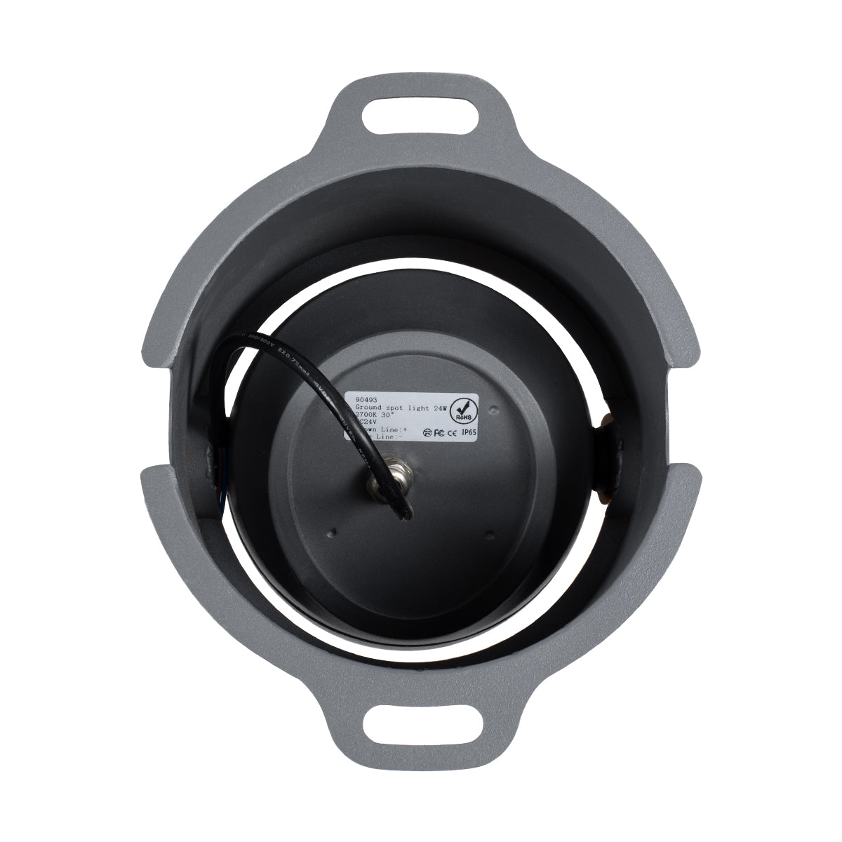 GloboStar® FLOOD-SIMA 90493 Κινούμενος Προβολέας - Σποτ Φωτισμού Wall Washer με Αντιθαμβωτική Γρίλια για Φωτισμό Κτιρίων LED 24W 2160lm 30° DC 24V Αδιάβροχο IP67 Μ14.5 x Π24.2 x Υ22.5cm Θερμό Λευκό 2700K - Γκρι Ανθρακί - 3 Years Warranty - ledmania.gr