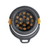 GloboStar® FLOOD-SIMA 90495 Κινούμενος Προβολέας - Σποτ Φωτισμού Wall Washer με Αντιθαμβωτική Γρίλια για Φωτισμό Κτιρίων LED 36W 3240lm 30° DC 24V Αδιάβροχο IP67 Μ21 x Π26 x Υ27cm Θερμό Λευκό 2700K - Γκρι Ανθρακί - 3 Years Warranty - ledmania.gr