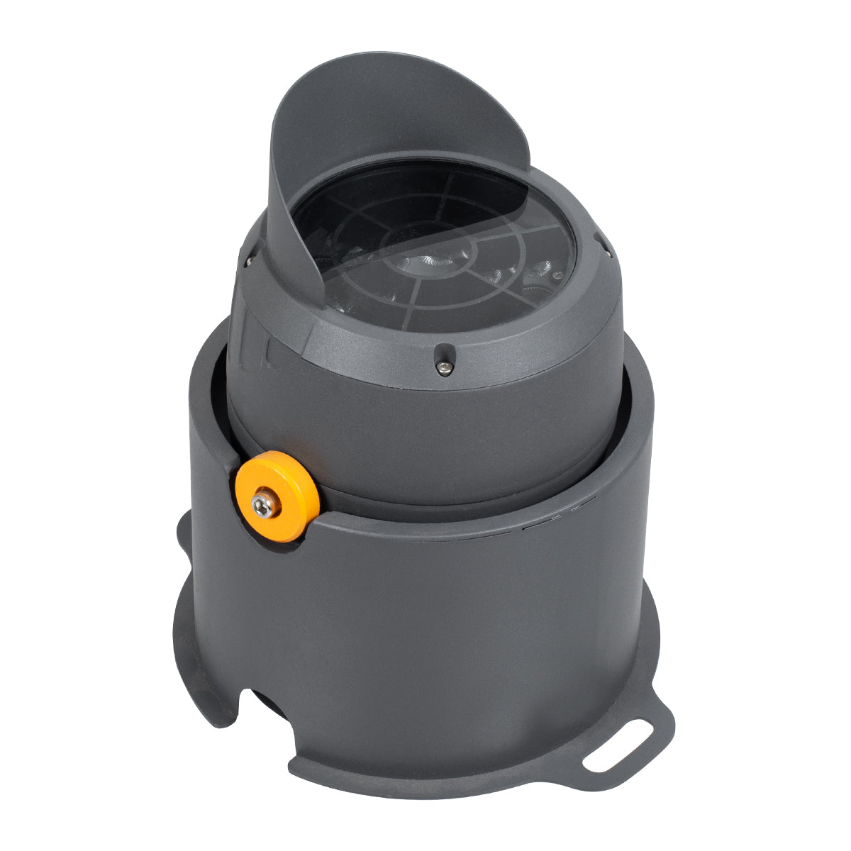 GloboStar® FLOOD-SIMA 90496 Κινούμενος Προβολέας - Σποτ Φωτισμού Wall Washer με Αντιθαμβωτική Γρίλια για Φωτισμό Κτιρίων LED 36W 3060lm 30° DC 24V Αδιάβροχο IP67 Μ21 x Π26 x Υ27cm RGBW DMX512 - Γκρι Ανθρακί - 3 Years Warranty - ledmania.gr