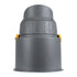 GloboStar® FLOOD-SIMA 90496 Κινούμενος Προβολέας - Σποτ Φωτισμού Wall Washer με Αντιθαμβωτική Γρίλια για Φωτισμό Κτιρίων LED 36W 3060lm 30° DC 24V Αδιάβροχο IP67 Μ21 x Π26 x Υ27cm RGBW DMX512 - Γκρι Ανθρακί - 3 Years Warranty - ledmania.gr
