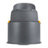 GloboStar® FLOOD-SIMA 90497 Κινούμενος Προβολέας - Σποτ Φωτισμού Wall Washer με Αντιθαμβωτική Γρίλια για Φωτισμό Κτιρίων LED 60W 5400lm 30° DC 24V Αδιάβροχο IP67 Μ29 x Π24 x Υ28.5cm Θερμό Λευκό 2700K - Γκρι Ανθρακί - 3 Years Warranty - ledmania.gr