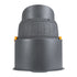 GloboStar® FLOOD-SIMA 90497 Κινούμενος Προβολέας - Σποτ Φωτισμού Wall Washer με Αντιθαμβωτική Γρίλια για Φωτισμό Κτιρίων LED 60W 5400lm 30° DC 24V Αδιάβροχο IP67 Μ29 x Π24 x Υ28.5cm Θερμό Λευκό 2700K - Γκρι Ανθρακί - 3 Years Warranty - ledmania.gr