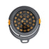 GloboStar® FLOOD-SIMA 90497 Κινούμενος Προβολέας - Σποτ Φωτισμού Wall Washer με Αντιθαμβωτική Γρίλια για Φωτισμό Κτιρίων LED 60W 5400lm 30° DC 24V Αδιάβροχο IP67 Μ29 x Π24 x Υ28.5cm Θερμό Λευκό 2700K - Γκρι Ανθρακί - 3 Years Warranty - ledmania.gr
