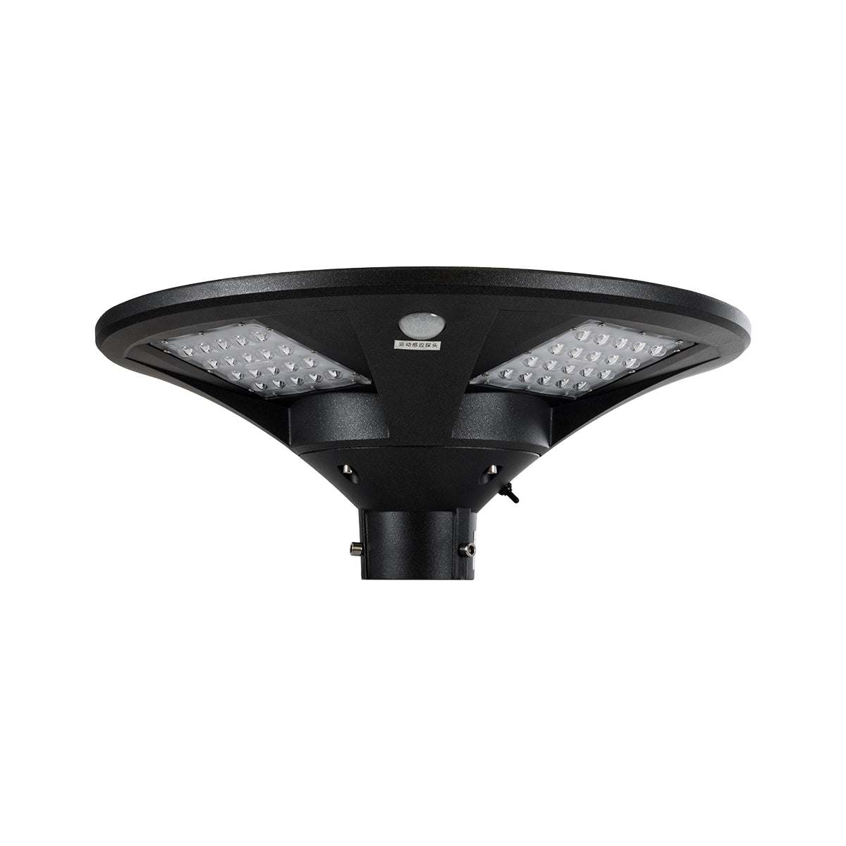 GloboStar® PARK 90501 Αυτόνομο Αδιάβροχο IP65 Ηλιακό Φωτοβολταϊκό Φωτιστικό Στύλου / Κολώνας Πλατείας LED 25W με Ανιχνευτή Κίνησης, Αισθητήρα Νυχτός και Ασύρματο Χειριστήριο Θερμό Λευκό 2700K Φ50 x Υ20cm - ledmania.gr
