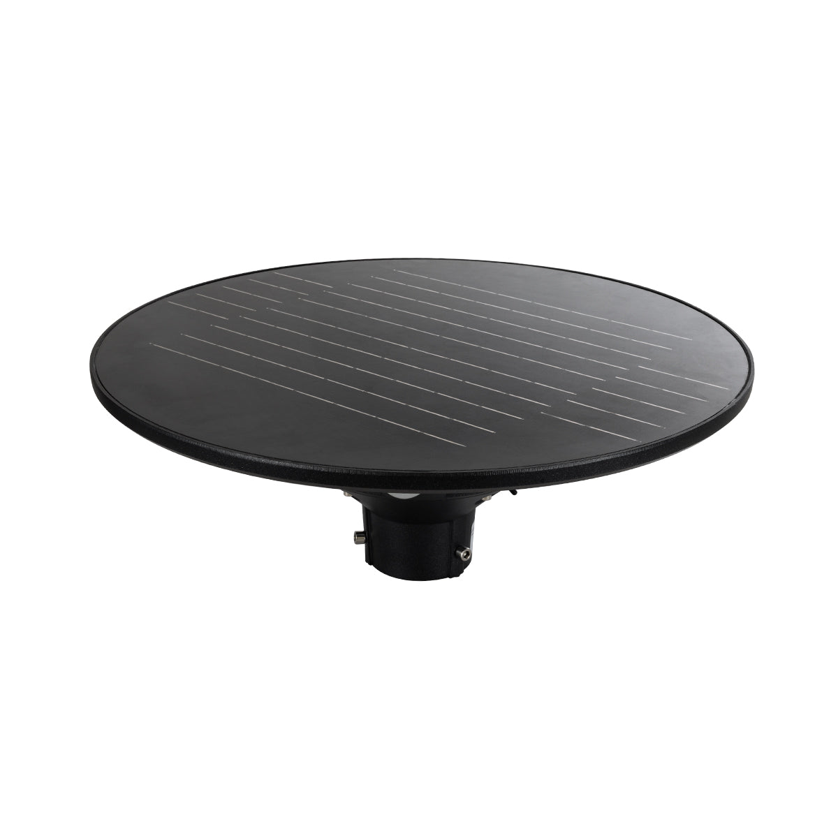 GloboStar® PARK 90501 Αυτόνομο Αδιάβροχο IP65 Ηλιακό Φωτοβολταϊκό Φωτιστικό Στύλου / Κολώνας Πλατείας LED 25W με Ανιχνευτή Κίνησης, Αισθητήρα Νυχτός και Ασύρματο Χειριστήριο Θερμό Λευκό 2700K Φ50 x Υ20cm - ledmania.gr