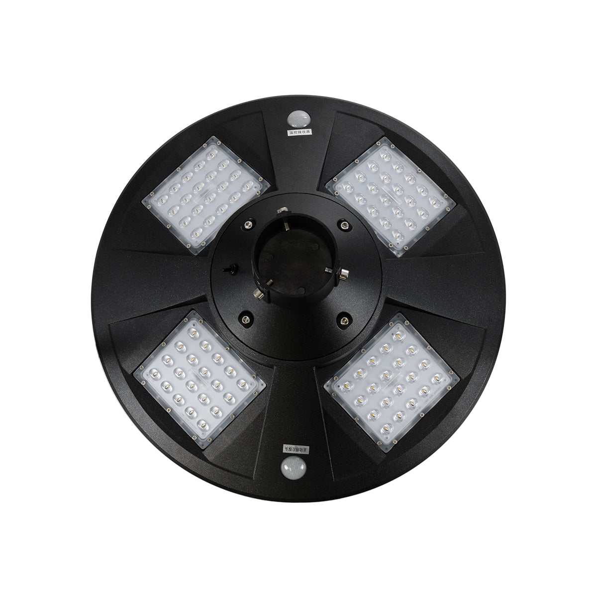GloboStar® PARK 90501 Αυτόνομο Αδιάβροχο IP65 Ηλιακό Φωτοβολταϊκό Φωτιστικό Στύλου / Κολώνας Πλατείας LED 25W με Ανιχνευτή Κίνησης, Αισθητήρα Νυχτός και Ασύρματο Χειριστήριο Θερμό Λευκό 2700K Φ50 x Υ20cm - ledmania.gr