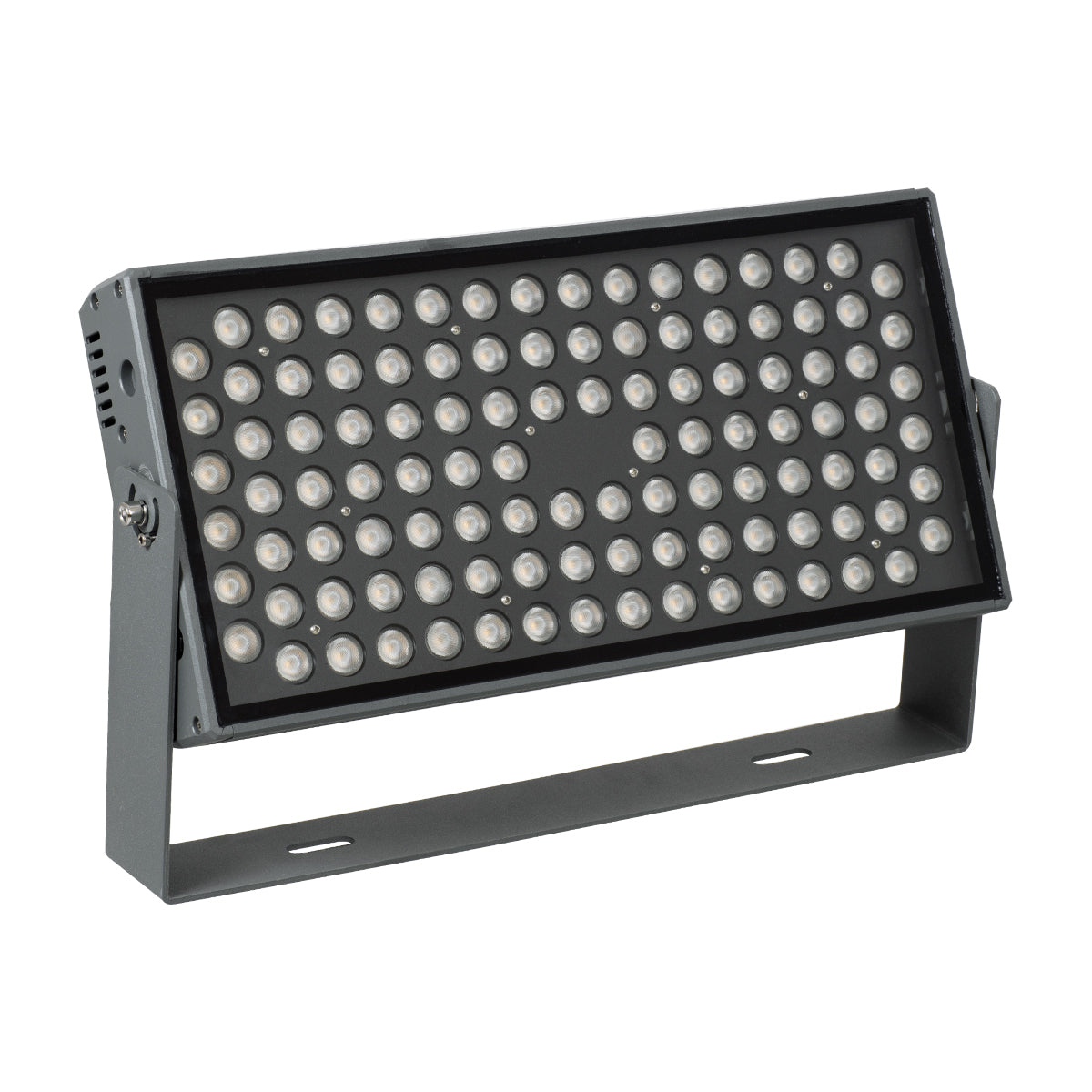 GloboStar® FLOOD-ZANA 90558 Προβολέας Wall Washer για Φωτισμό Κτιρίων LED 100W 9000lm 30° DC 24V Αδιάβροχο IP65 Μ45.5 x Π28 x Υ10cm Θερμό Λευκό 2700K - Γκρι Ανθρακί - 3 Years Warranty - ledmania.gr