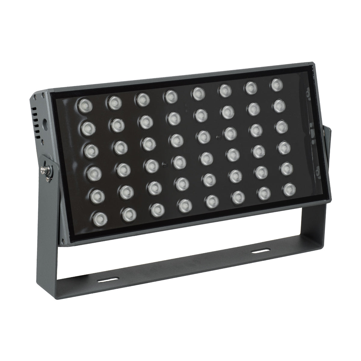 GloboStar® FLOOD-ZANA 90559 Προβολέας Wall Washer για Φωτισμό Κτιρίων LED 100W 8500lm 30° DC 24V Αδιάβροχο IP65 Μ45.5 x Π28 x Υ10cm RGBW DMX512 - Γκρι Ανθρακί - 3 Years Warranty - ledmania.gr
