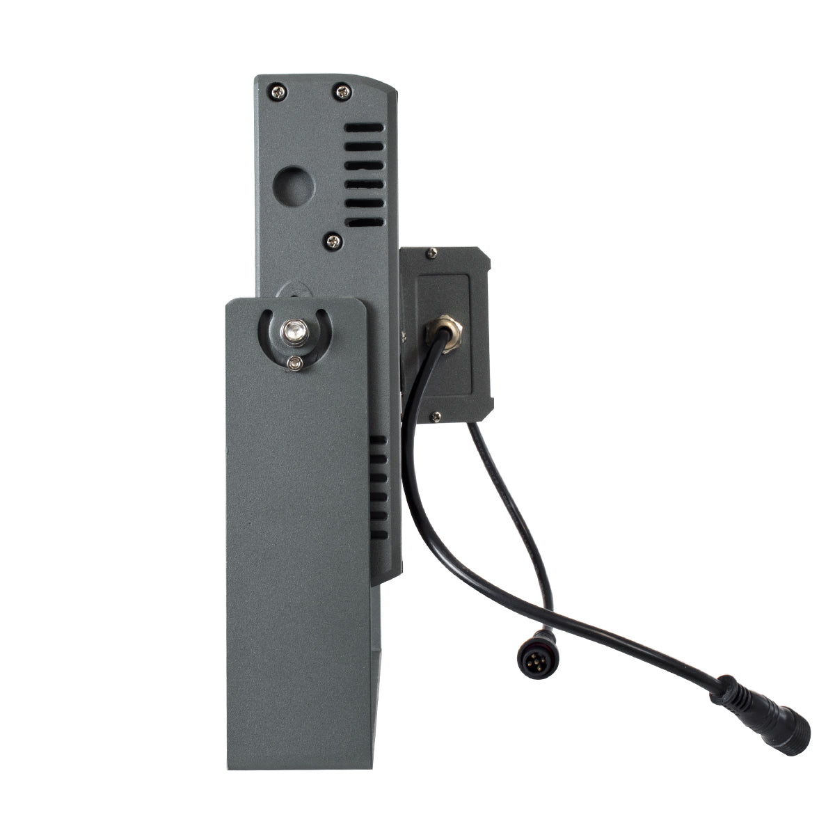 GloboStar® FLOOD-ZANA 90559 Προβολέας Wall Washer για Φωτισμό Κτιρίων LED 100W 8500lm 30° DC 24V Αδιάβροχο IP65 Μ45.5 x Π28 x Υ10cm RGBW DMX512 - Γκρι Ανθρακί - 3 Years Warranty - ledmania.gr