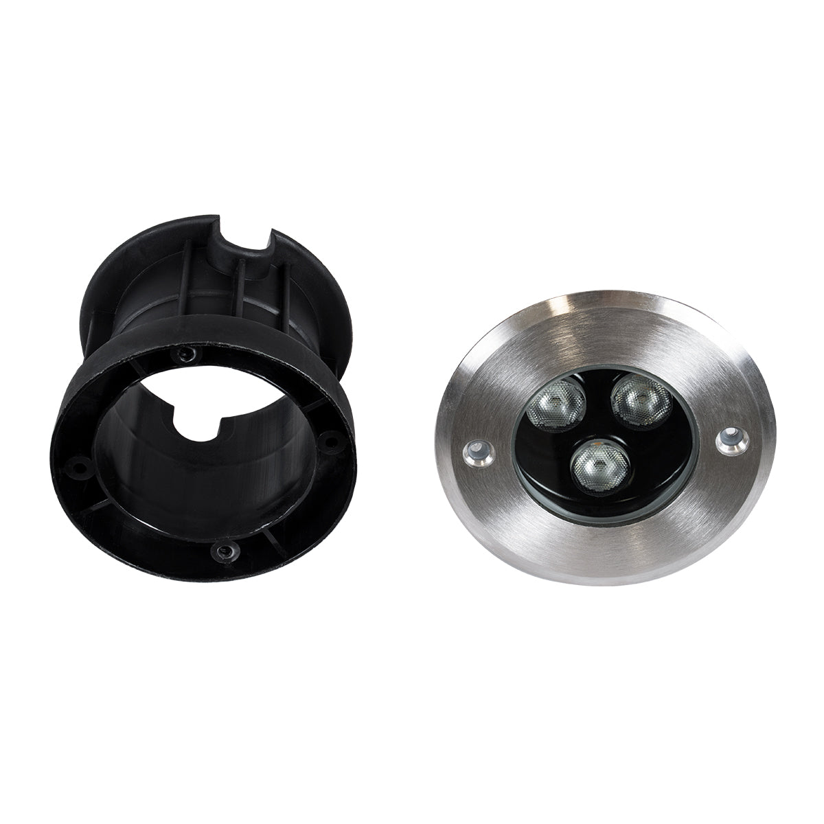 GloboStar® UNDERWATER-JULIA 90563 Υποβρύχιο Χωνευτό Φωτιστικό Σποτ Ειδικό για Σιντριβάνια LED 3W 285lm 15° DC 24V Αδιάβροχο IP68 Φ10 x Υ7.5cm Φυσικό Λευκό 4500K - Ανοξείδωτο Ατσάλι - 3 Years Warranty - ledmania.gr