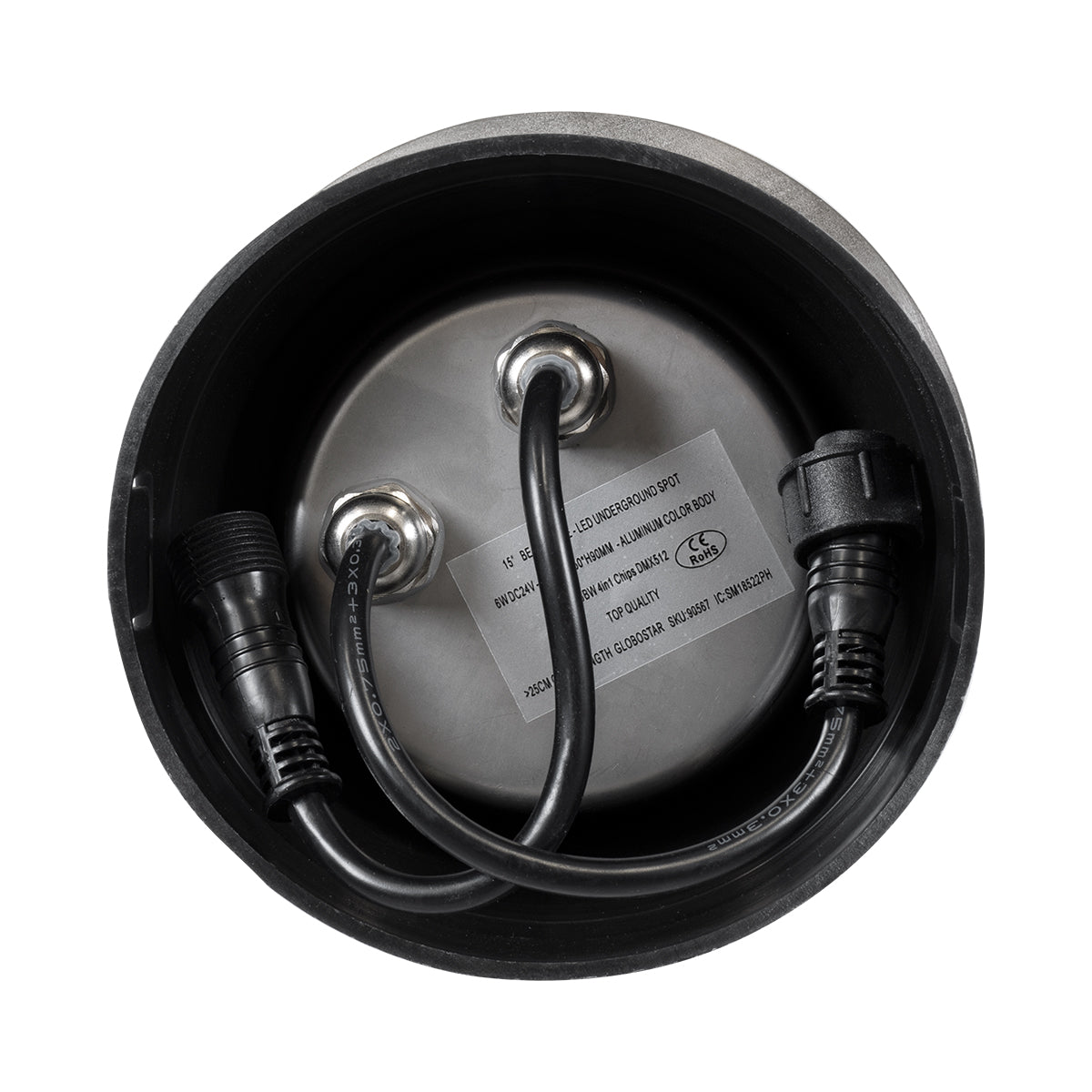 GloboStar® UNDERWATER-JULIA 90567 Υποβρύχιο Χωνευτό Φωτιστικό Σποτ Ειδικό για Σιντριβάνια LED 6W 510lm 15° DC 24V Αδιάβροχο IP68 Φ17 x Υ10.2cm RGBW DMX512 - Ανοξείδωτο Ατσάλι - 3 Years Warranty - ledmania.gr
