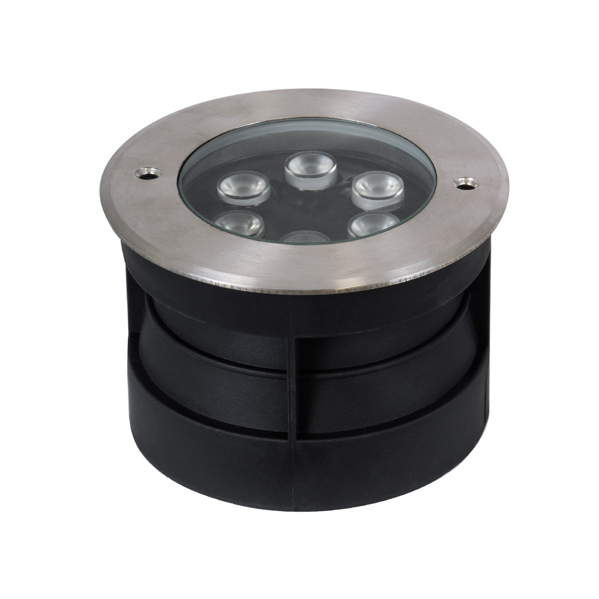 GloboStar® UNDERWATER-JULIA 90567 Υποβρύχιο Χωνευτό Φωτιστικό Σποτ Ειδικό για Σιντριβάνια LED 6W 510lm 15° DC 24V Αδιάβροχο IP68 Φ17 x Υ10.2cm RGBW DMX512 - Ανοξείδωτο Ατσάλι - 3 Years Warranty - ledmania.gr
