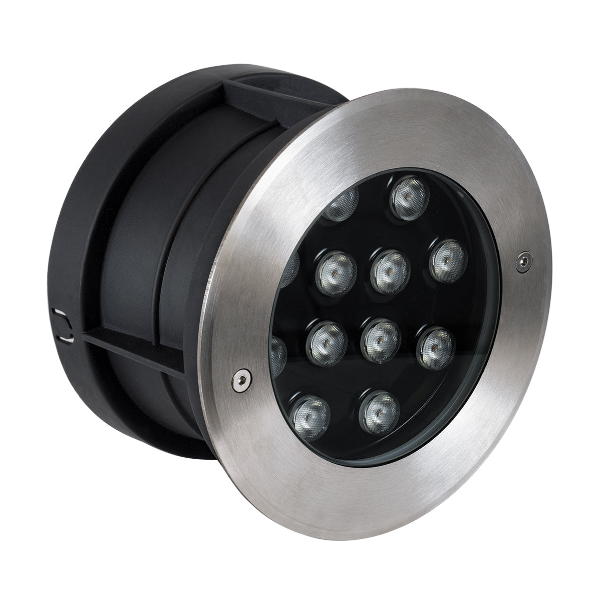 GloboStar® UNDERWATER-JULIA 90568 Υποβρύχιο Χωνευτό Φωτιστικό Σποτ Ειδικό για Σιντριβάνια LED 12W 1080lm 15° DC 24V Αδιάβροχο IP68 Φ18 x Υ11.2cm Θερμό Λευκό 2700K - Ανοξείδωτο Ατσάλι - 3 Years Warranty - ledmania.gr