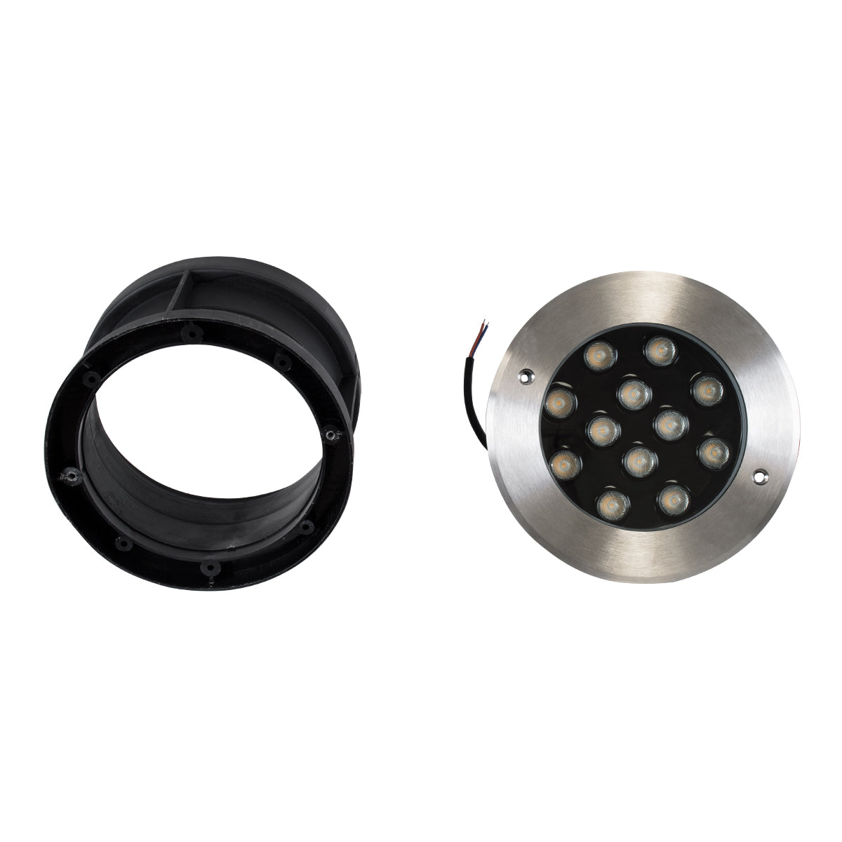 GloboStar® UNDERWATER-JULIA 90569 Υποβρύχιο Χωνευτό Φωτιστικό Σποτ Ειδικό για Σιντριβάνια LED 12W 1140lm 15° DC 24V Αδιάβροχο IP68 Φ18 x Υ11.2cm Φυσικό Λευκό 4500K - Ανοξείδωτο Ατσάλι - 3 Years Warranty - ledmania.gr