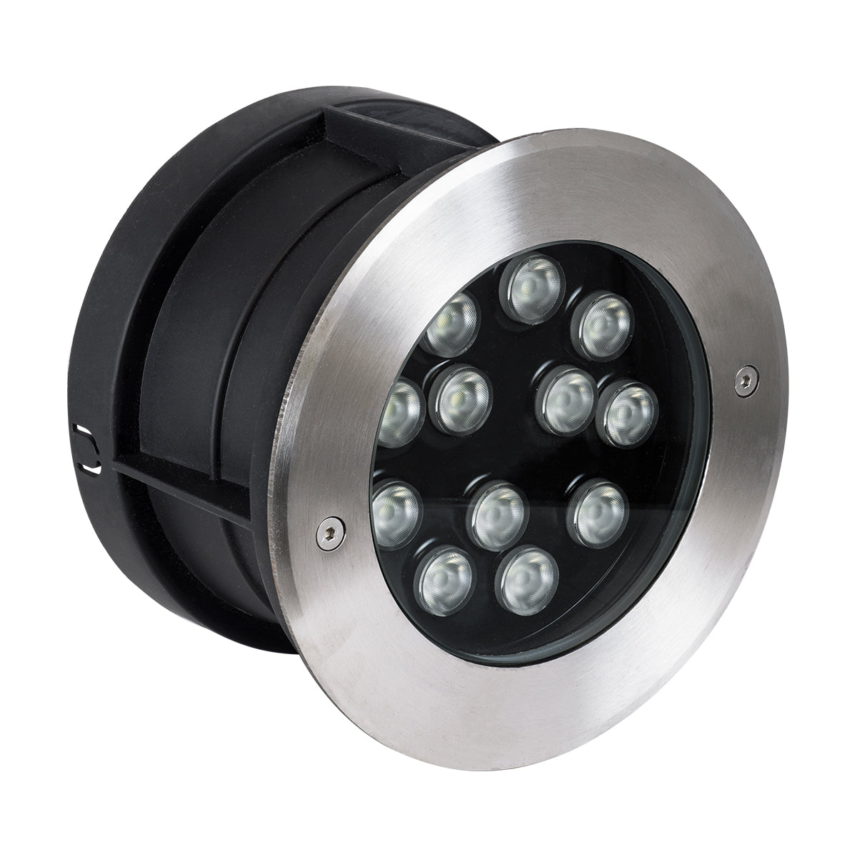 GloboStar® UNDERWATER-JULIA 90570 Υποβρύχιο Χωνευτό Φωτιστικό Σποτ Ειδικό για Σιντριβάνια LED 12W 1020lm 15° DC 24V Αδιάβροχο IP68 Φ18 x Υ11.2cm RGBW DMX512 - Ανοξείδωτο Ατσάλι - 3 Years Warranty - ledmania.gr
