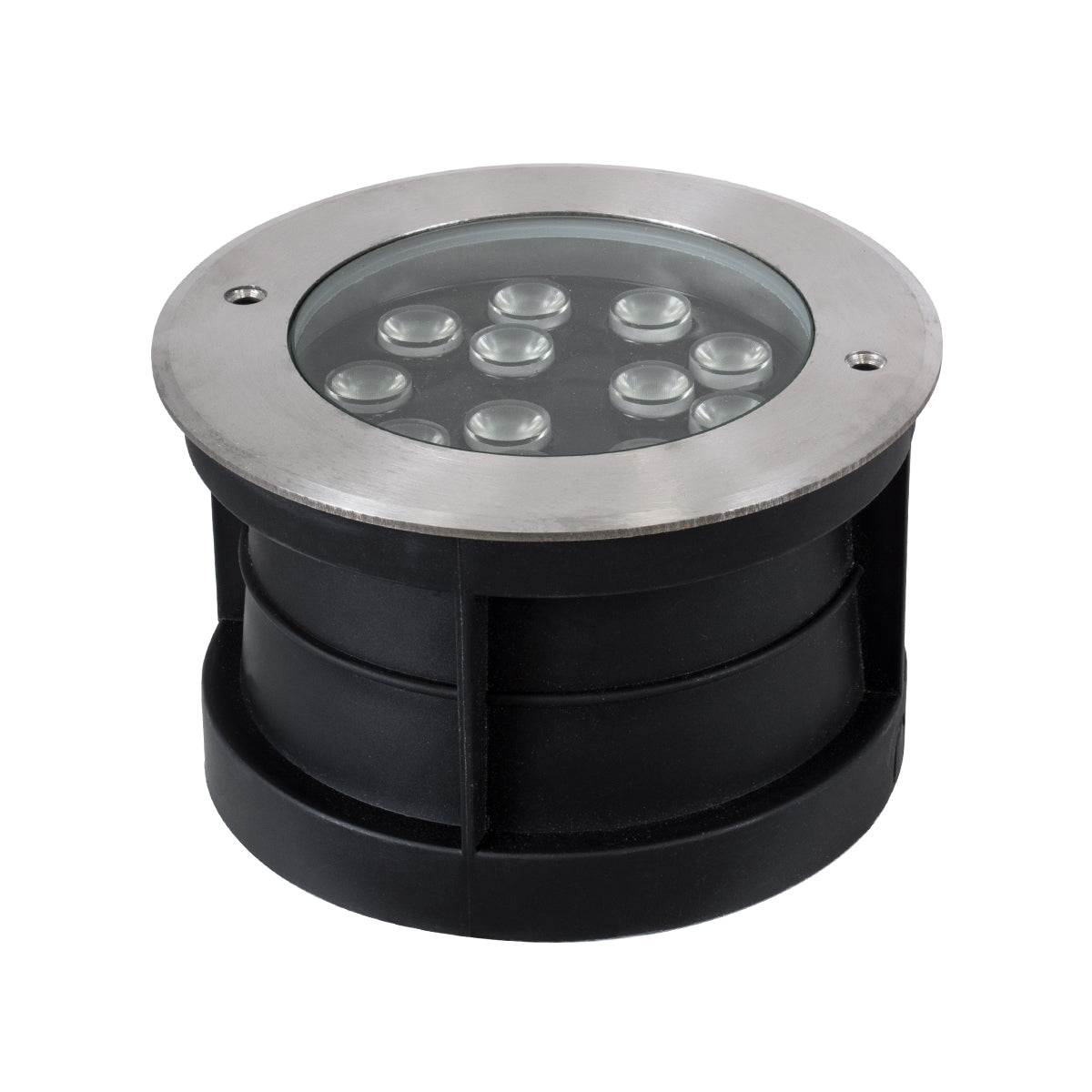 GloboStar® UNDERWATER-JULIA 90570 Υποβρύχιο Χωνευτό Φωτιστικό Σποτ Ειδικό για Σιντριβάνια LED 12W 1020lm 15° DC 24V Αδιάβροχο IP68 Φ18 x Υ11.2cm RGBW DMX512 - Ανοξείδωτο Ατσάλι - 3 Years Warranty - ledmania.gr