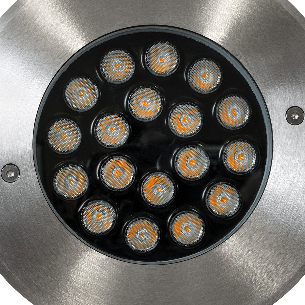 GloboStar® UNDERGROUND-SINA 90571 Χωνευτό Φωτιστικό Σποτ Δαπέδου LED 18W 1620lm 15° DC 24V Αδιάβροχο IP68 Φ20 x Υ11cm Θερμό Λευκό 2700K - Ανοξείδωτο Ατσάλι - 3 Χρόνια Εγγύηση - ledmania.gr