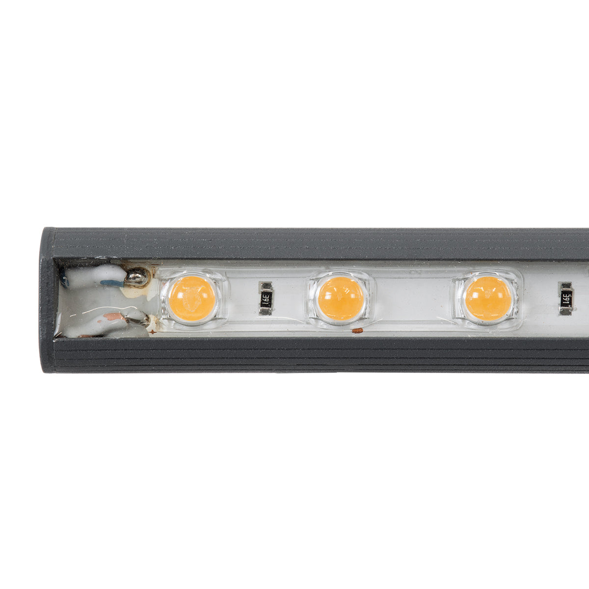 GloboStar® WASHER-STELLAR 90574 Μπάρα Φωτισμού Ultra Slim Wall Washer LED 12W 1020lm 30° DC 24V Αδιάβροχο IP67 Μ100 x Π2 x Υ1.8cm Αρχιτεκτονικό Πορτοκαλί 2200K - Γκρι Ανθρακί - 3 Years Warranty - ledmania.gr