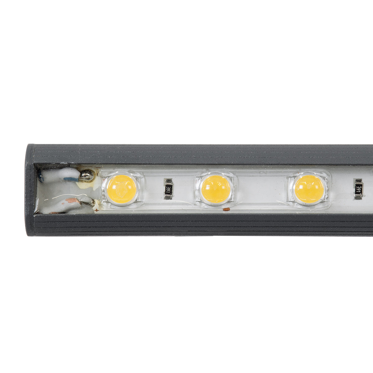 GloboStar® WASHER-STELLAR 90576 Μπάρα Φωτισμού Ultra Slim Wall Washer LED 12W 1140lm 30° DC 24V Αδιάβροχο IP67 Μ100 x Π2 x Υ1.8cm Φυσικό Λευκό 4500K - Γκρι Ανθρακί - 3 Years Warranty - ledmania.gr