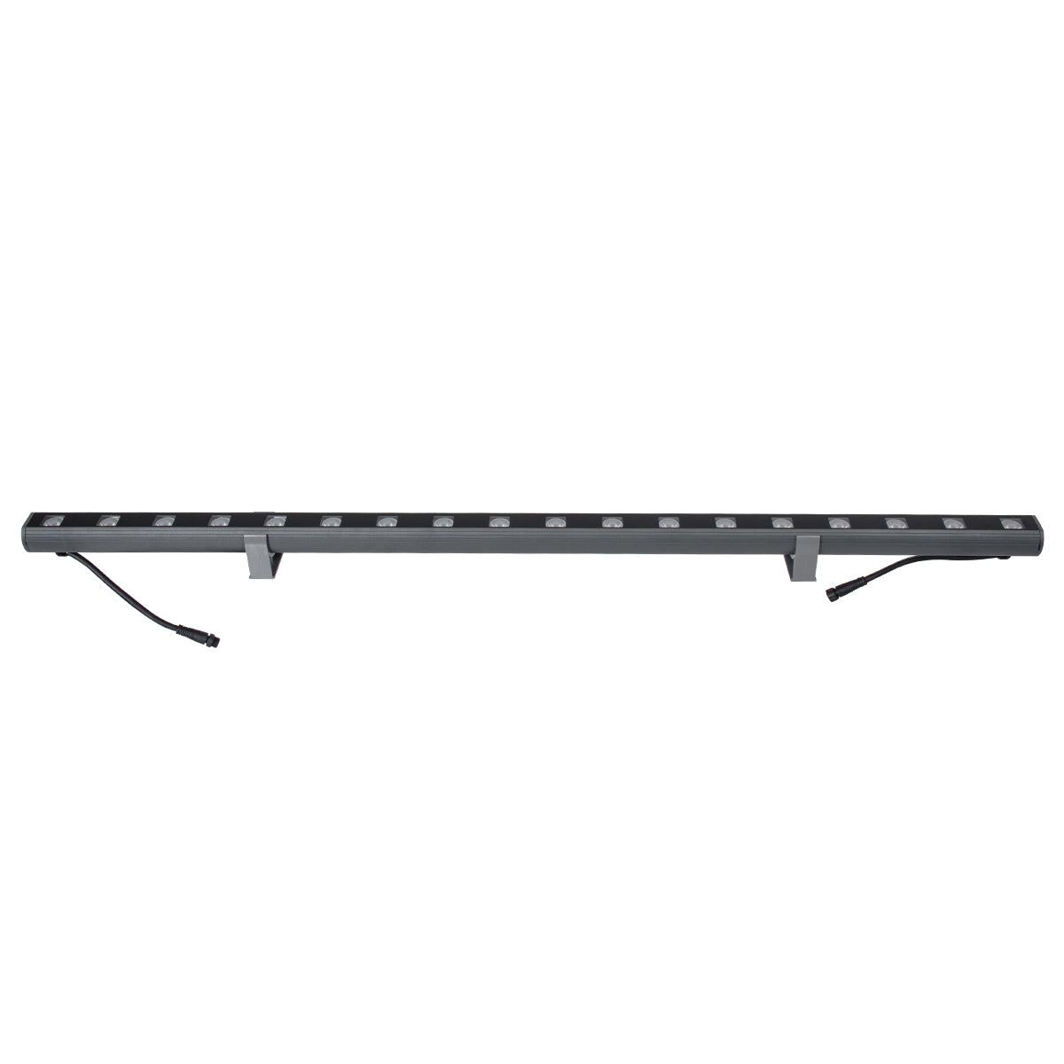 GloboStar® WASHER-PANDA 90581 Μπάρα Φωτισμού Ultra Slim Wall Washer LED 18W 1530lm 15° DC 24V Αδιάβροχο IP67 Μ100 x Π4 x Υ3.5cm RGBW DMX512 - Γκρι Ανθρακί - 3 Years Warranty - ledmania.gr